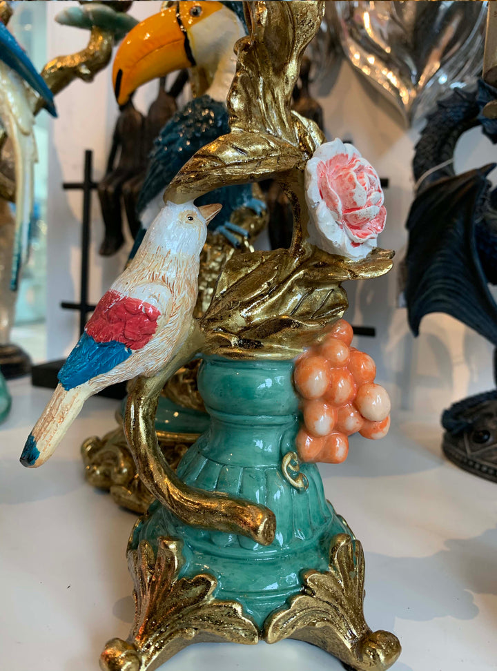 Bird Design Candleholder, Tropical Bird Candle Stick