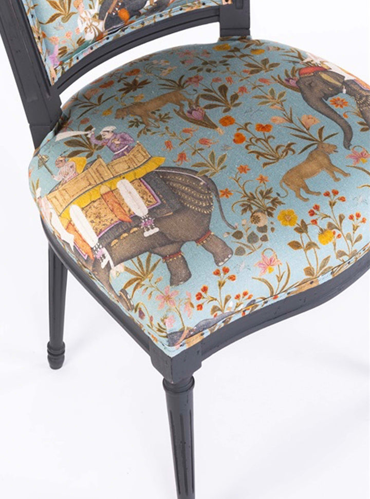 Dining Chair Elephant Pattern, Indian Ethnic Patterned Chairs