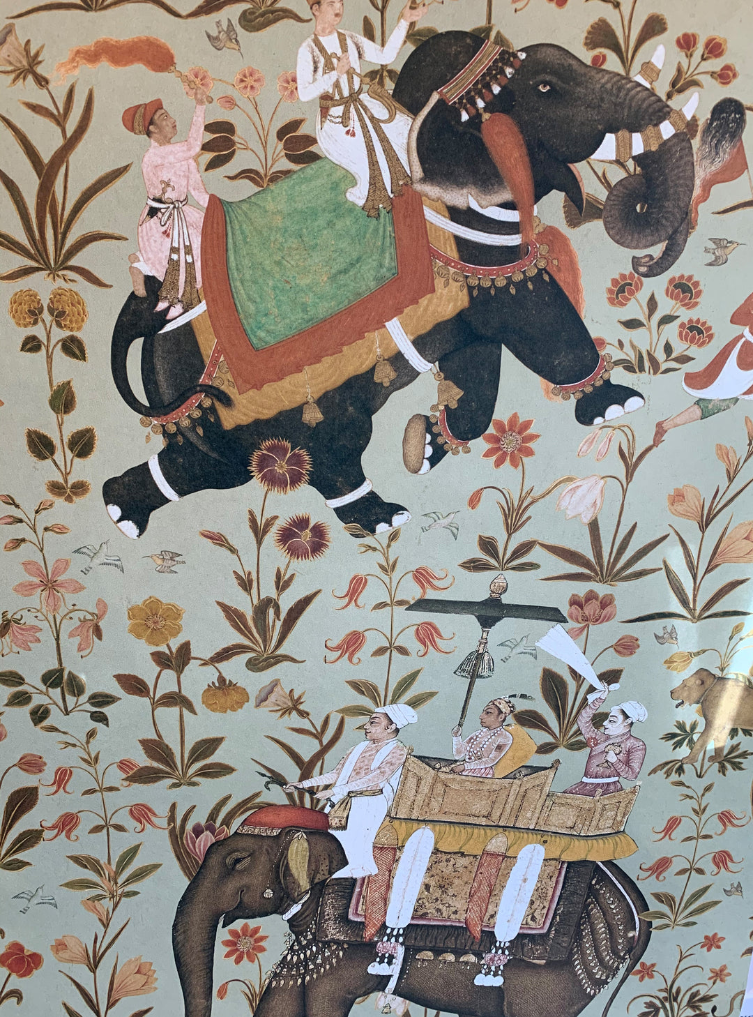 Elephant Wallpaper, Hindustan Ethnic Indian Elephant Design Wallpaper