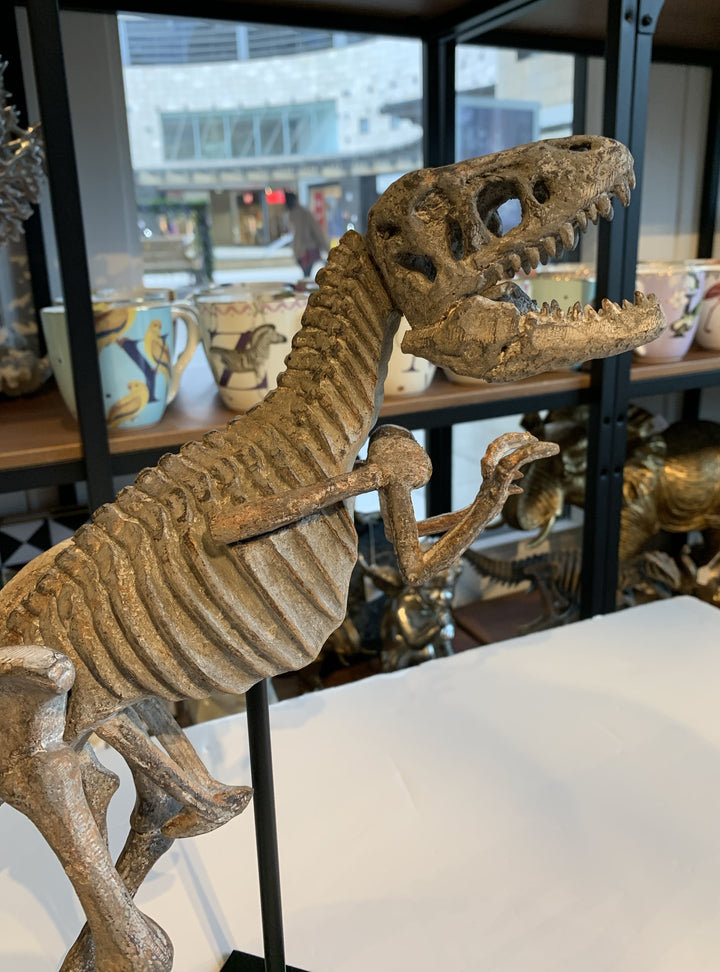 Large Dinosaur Figure, Tyrannosaurus Skeleton on Stand