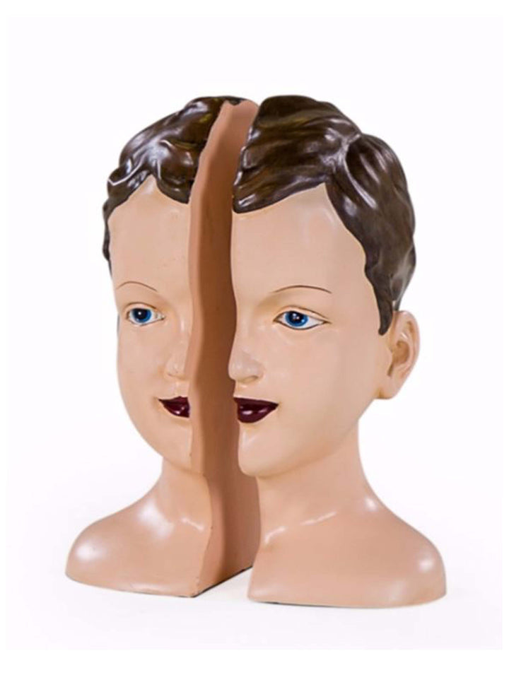 Bookends, Split Head Bookends, Art Deco Bookends