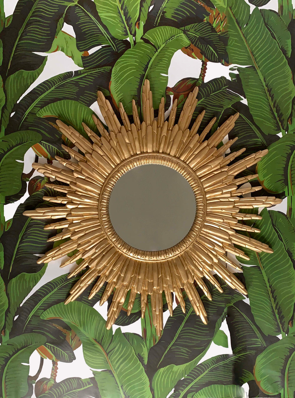 large Sun mirror, Gold Sunburst Wall Mirror 