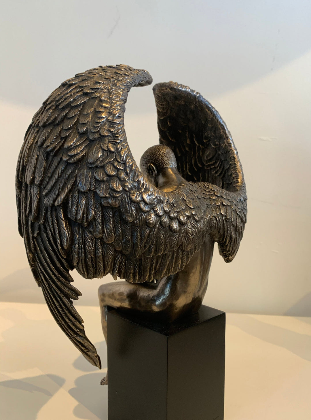 Bronze plated resin sculpture 