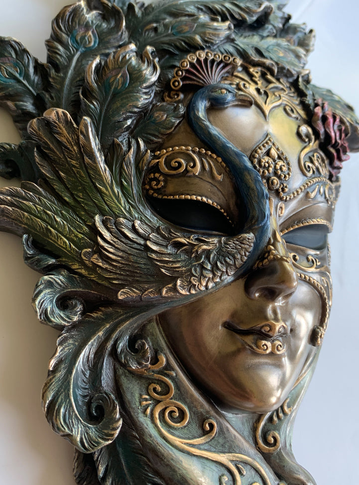 Mask wall decoration – Venice Carnival Mask – Venetians Mask – Peacock Mask Wall Plaque