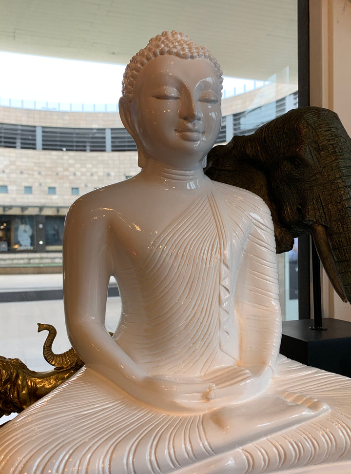 Large White Buddha Statue, Buddha, Asian Buddha Sculpture