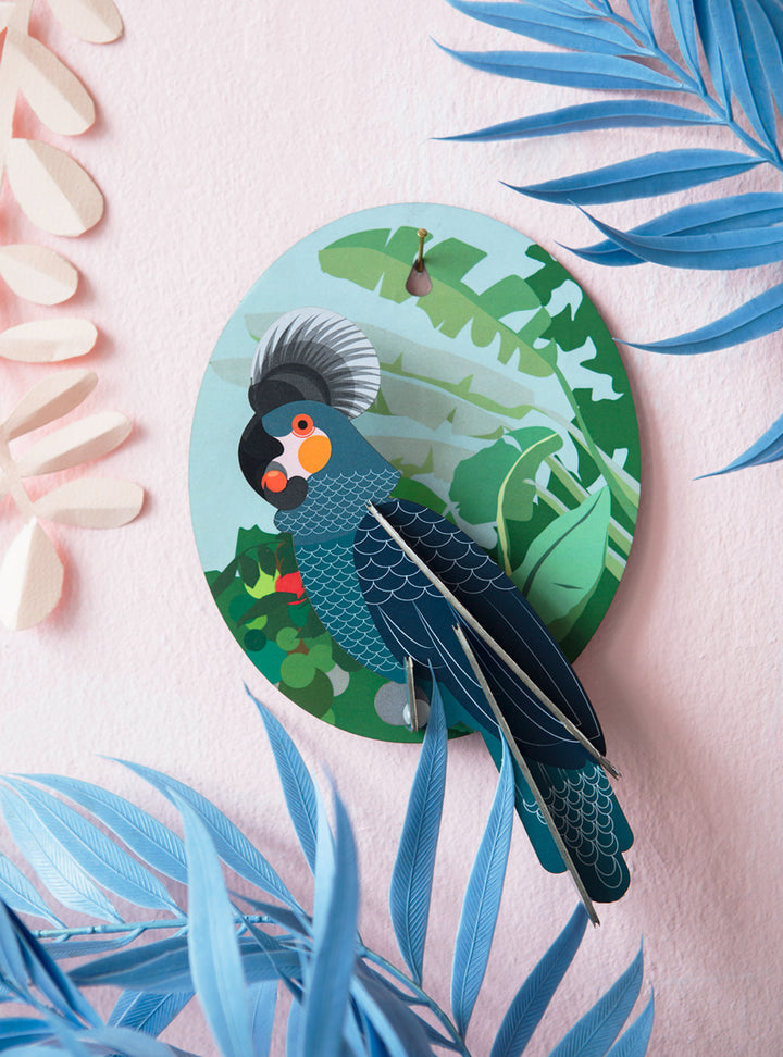 Grey Parrot  – Tropical Bird Wall Decoration 3D Object to Build