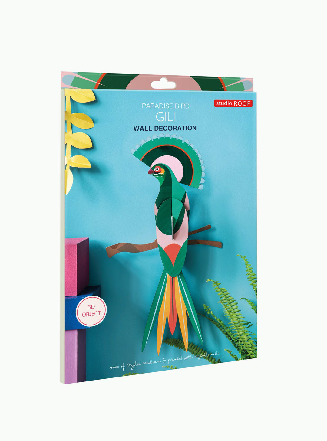 Paradise Bird Gili  – Tropical Bird Wall Decoration 3D Object to Build