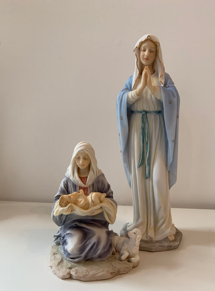 Mother Mary Holding baby Jesus – Christmas Gift – Christ – Statue of Mary