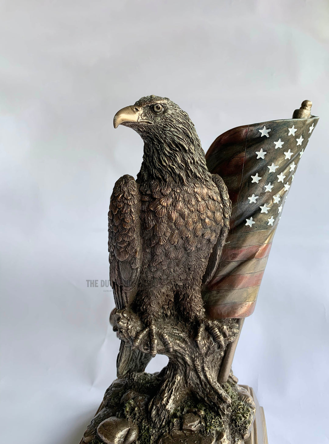 Eagle Sculpture with Stars N Stripes