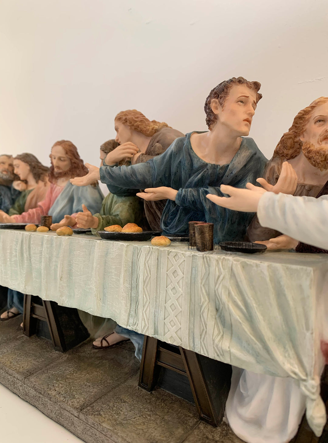 The Last Supper by Leonardo Da Vinci Large Sculpture 75cm Long