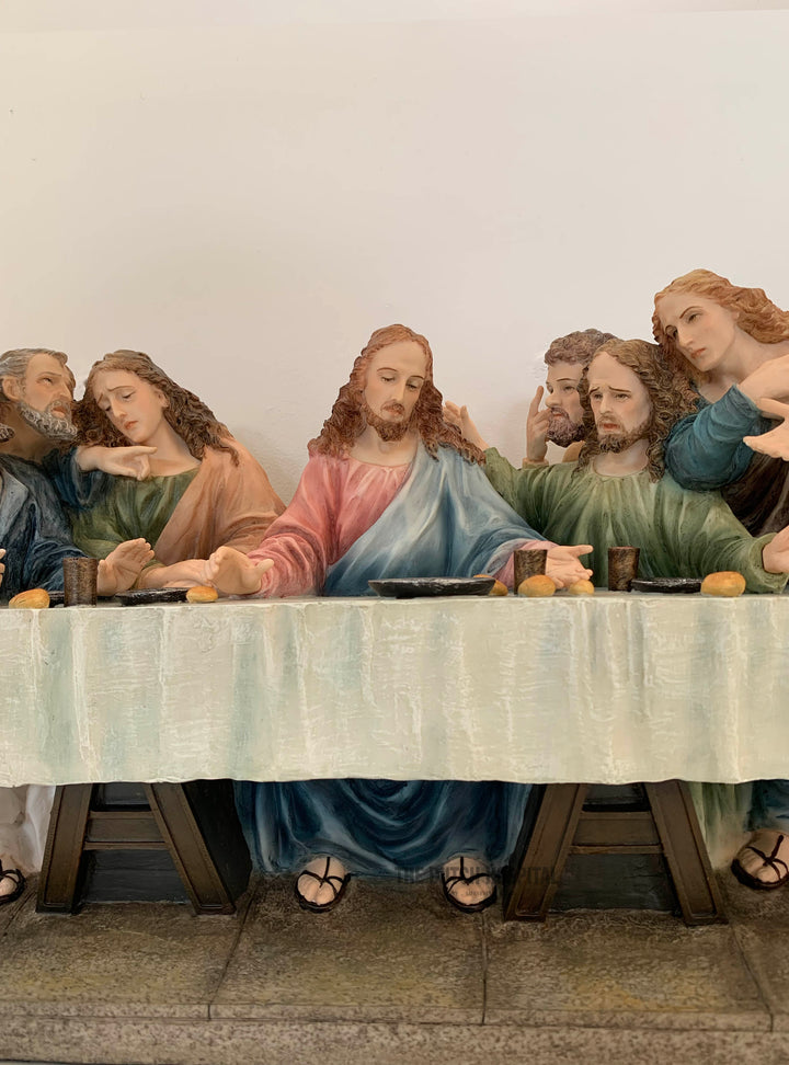 The Last Supper by Leonardo Da Vinci Large Sculpture 75cm Long