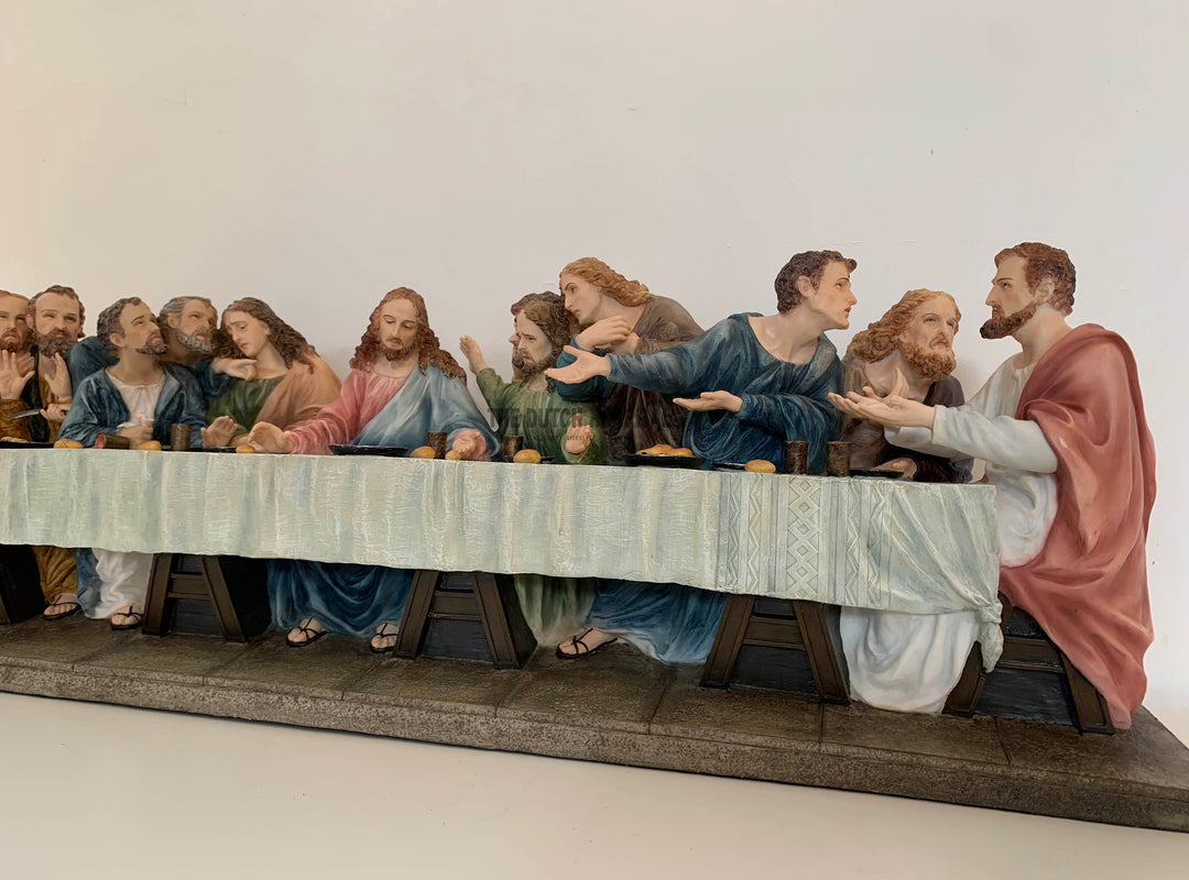 The Last Supper by Leonardo Da Vinci Large Sculpture 75cm Long