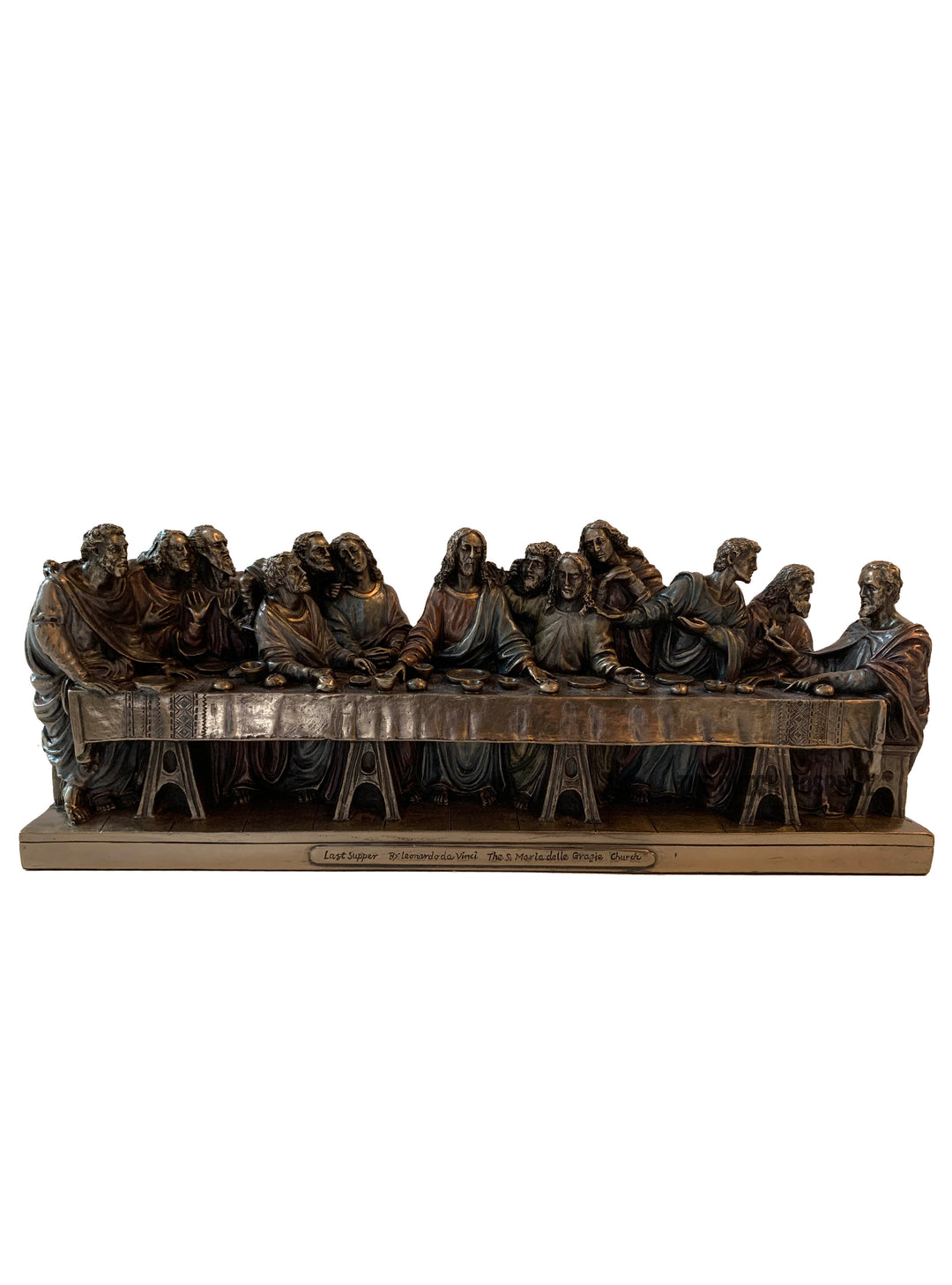 Leonardo Da Vinci's The Last Supper – Bronze Painted