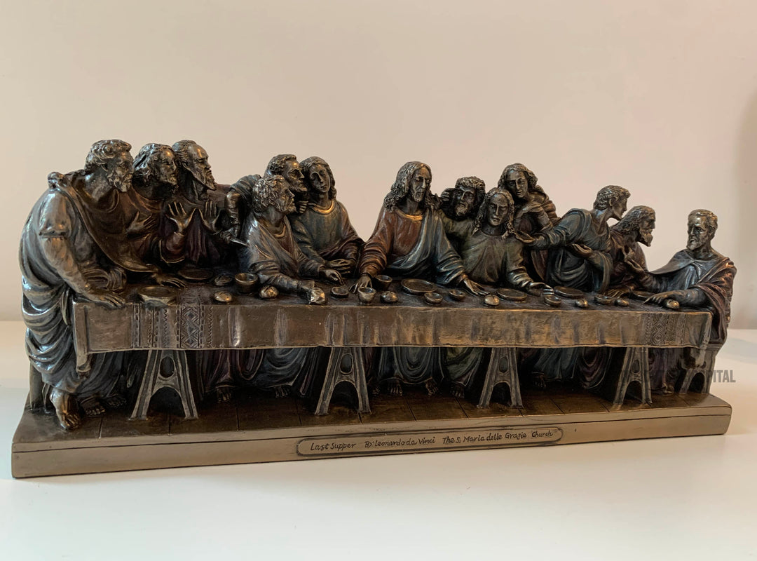 Leonardo Da Vinci's The Last Supper – Bronze Painted