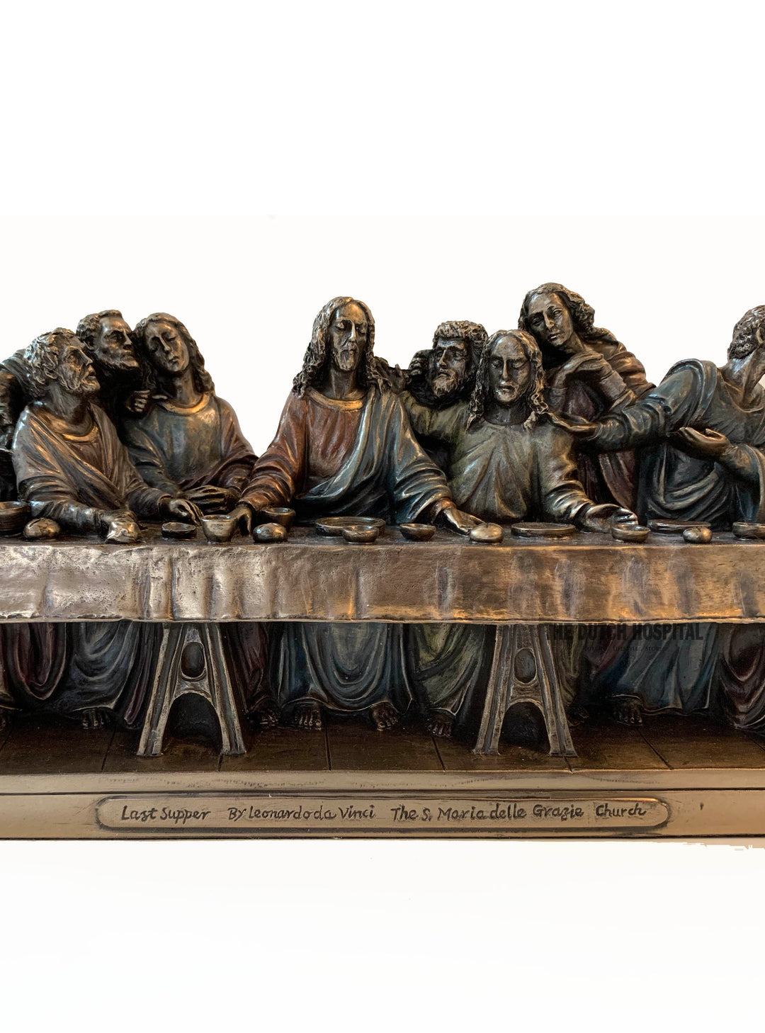 Leonardo Da Vinci's The Last Supper – Bronze Painted