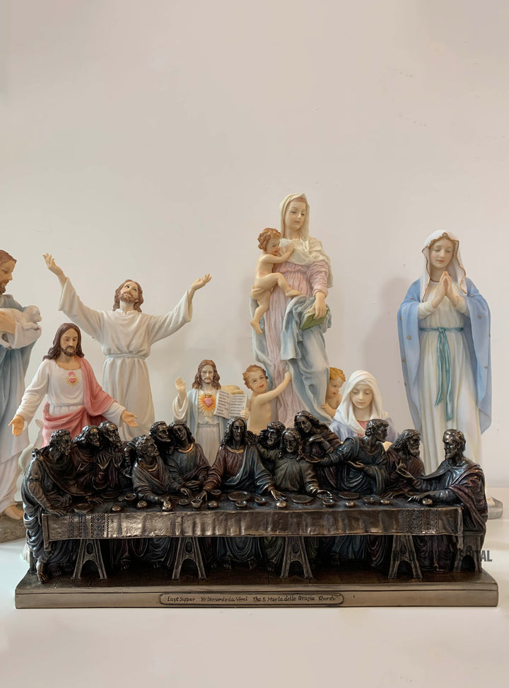 Leonardo Da Vinci's The Last Supper – Bronze Painted