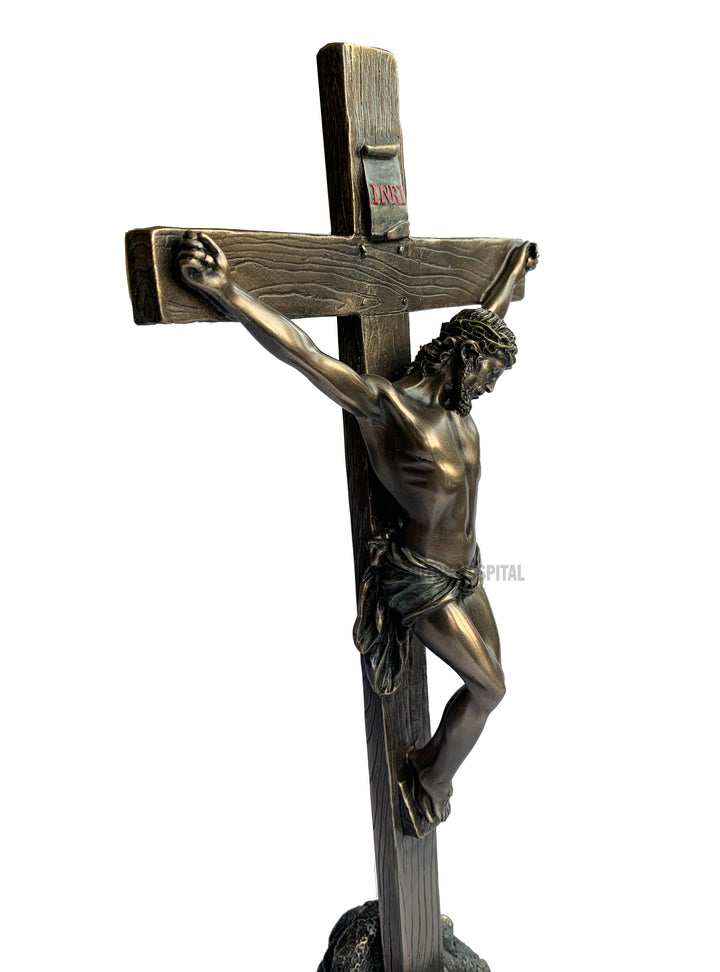 Crucifix on stand –  Jesus on the cross