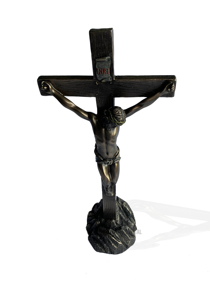 Crucifix on stand –  Jesus on the cross