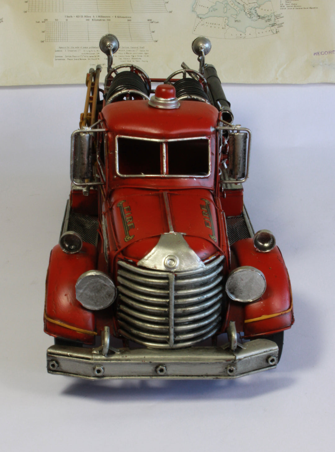 Fire Truck Model - Vintage Fire Engine - Retro American Fire Truck