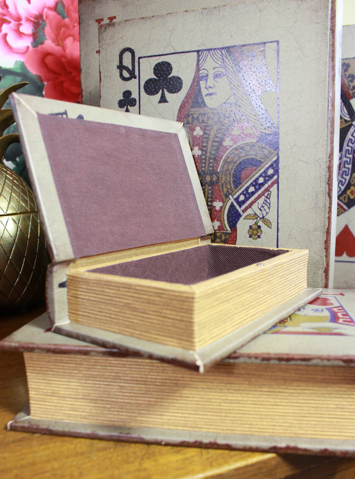Storage Boxes –  Playing Card Storage Boxes – Alice In Wonderland Decor