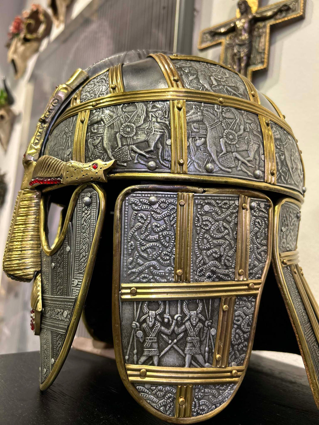 Viking Warriors The Sutton Hoo Helmet, 35cm