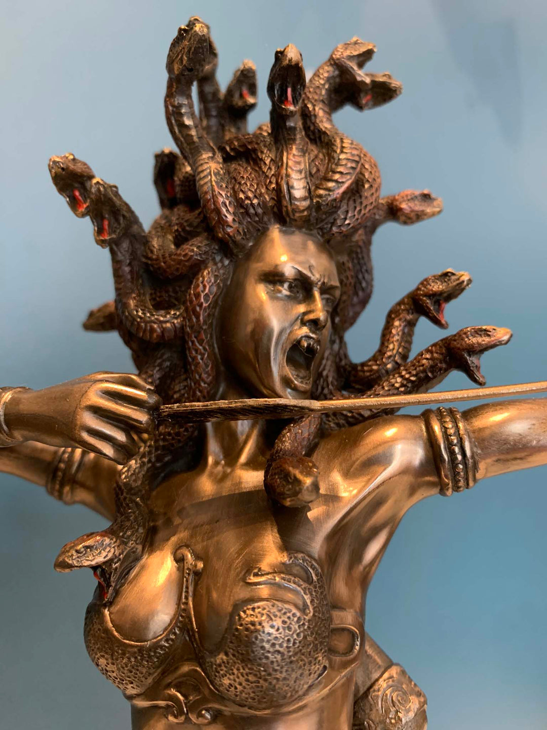 Greek mythology statue of Medusa
