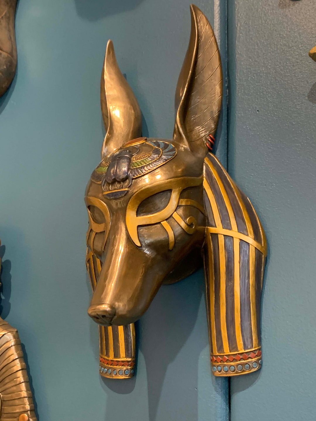 Ancient Egyptian God Anubis Wall Mask