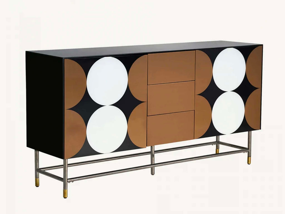 Luxury Art-Deco Sideboard, Art Nouveau Furniture  Bold Graphic