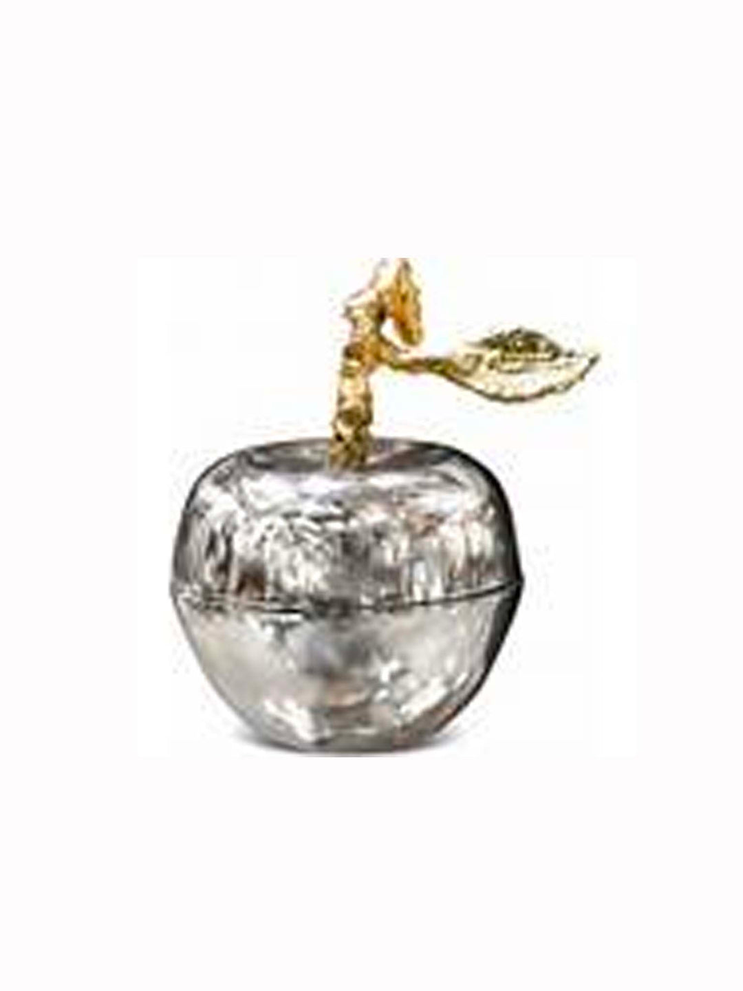 Apple with Wax Candle, Pear Candles, Small Silver Candles, 7cm