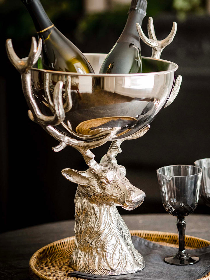 Silver Stag Punch Bowl, 48cm