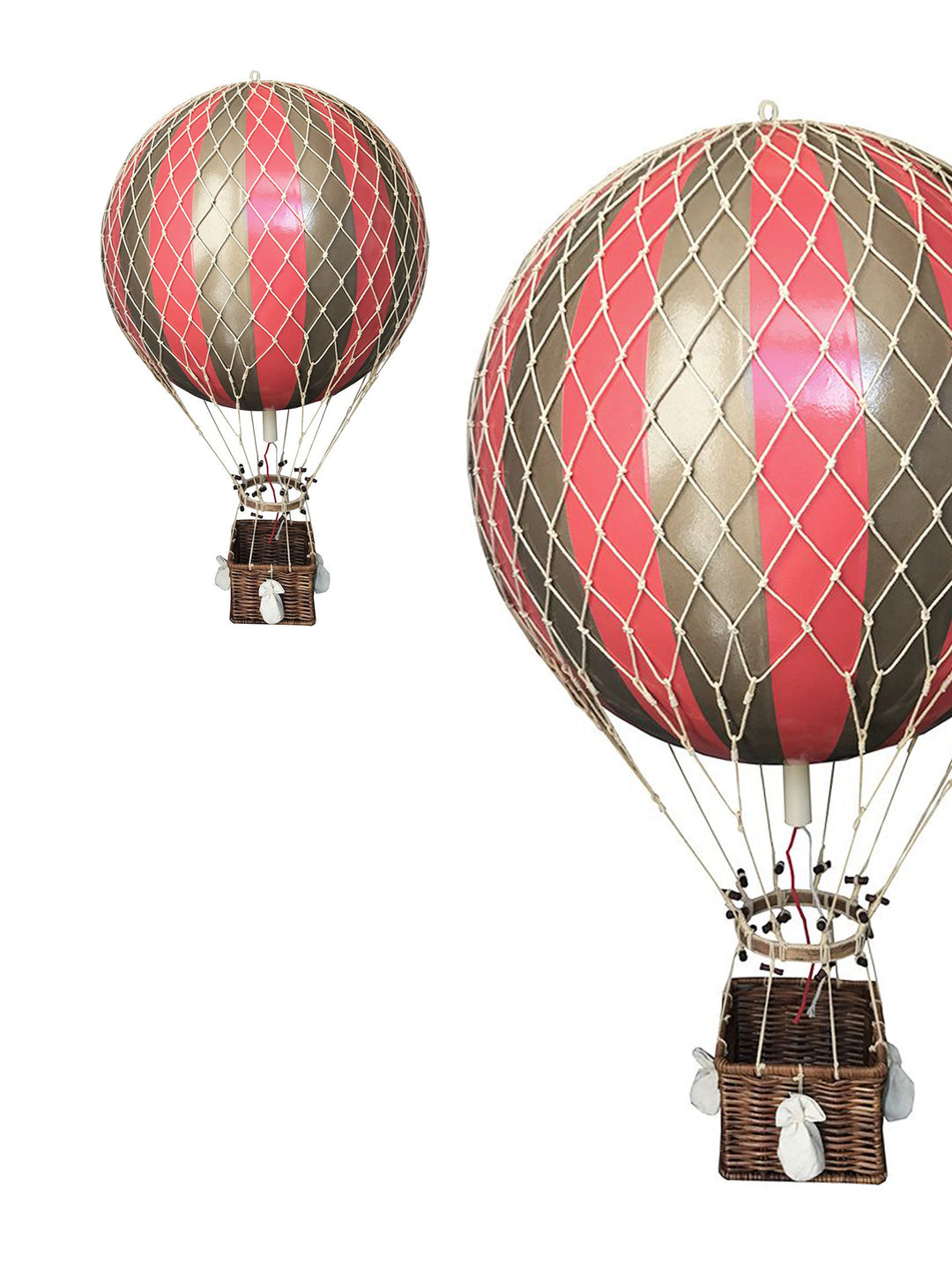 pink Hot Air Balloon,  Vintage Hot Air Balloon Decoration, Authentic Model Hot air balloon