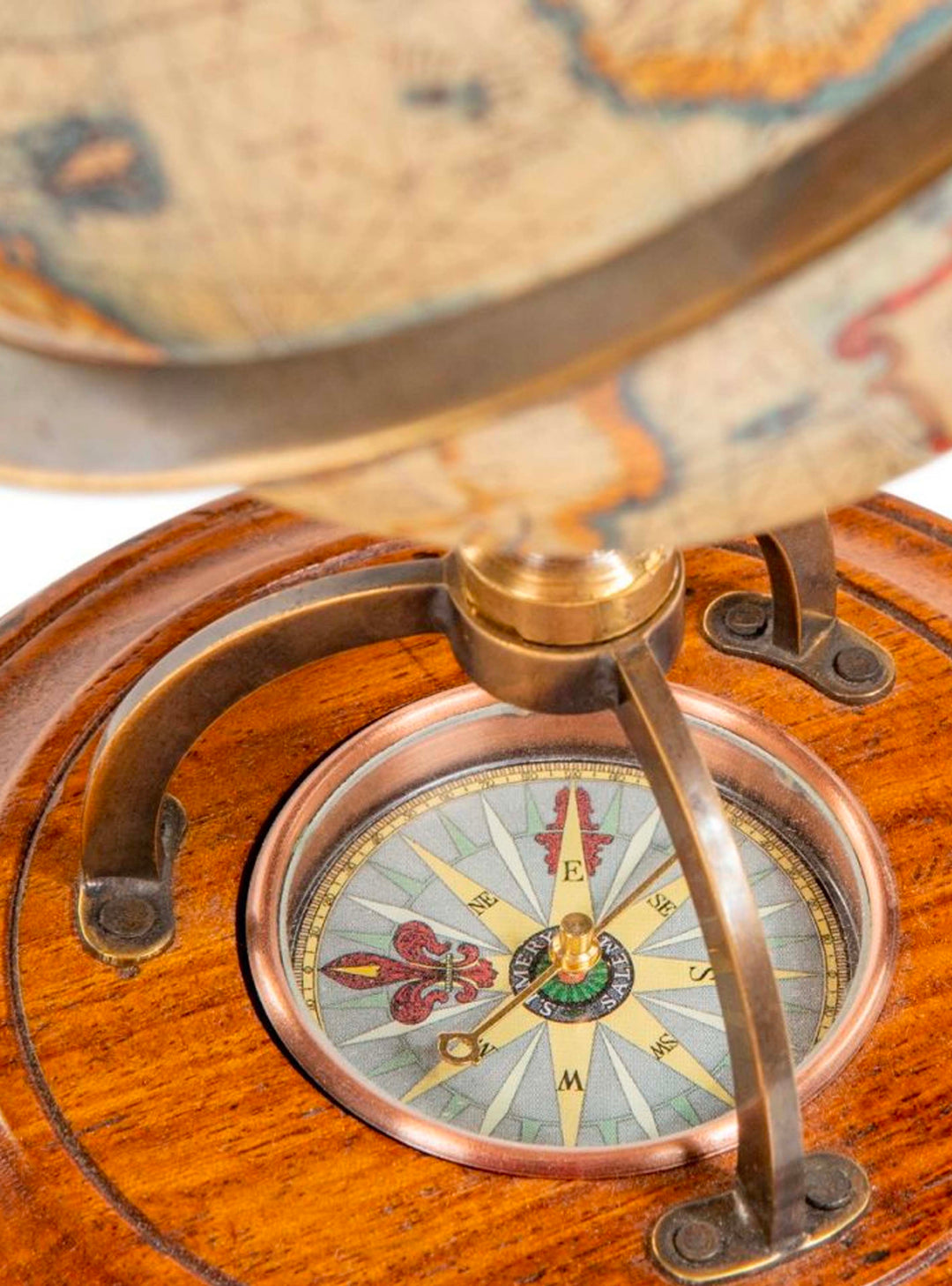 Globe with compass, Terrestrial Globe