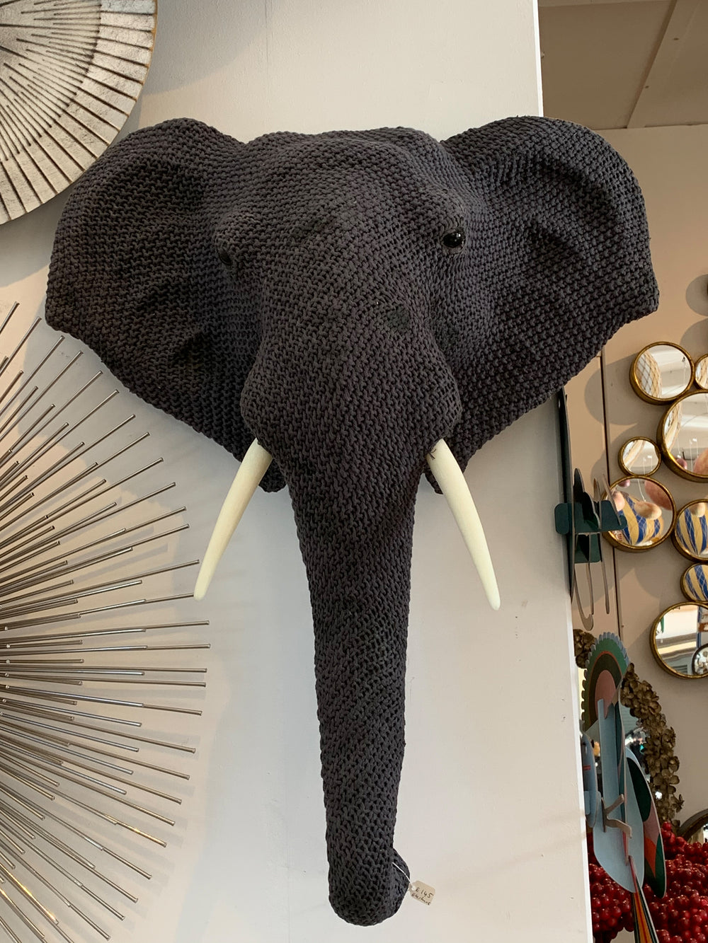 knitted wall head Elephant 