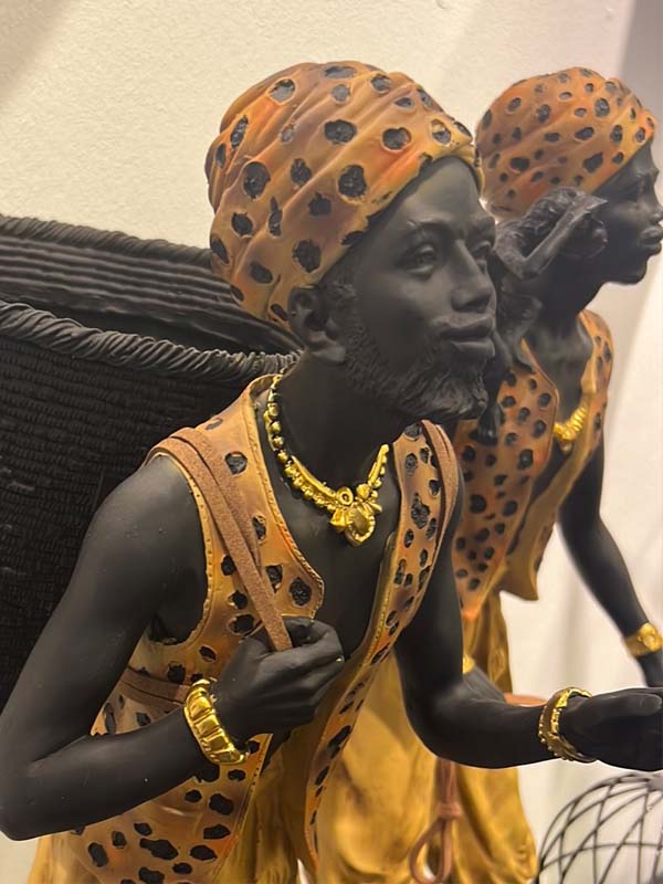 Indian Headgear Turban Man with Basket 62cm