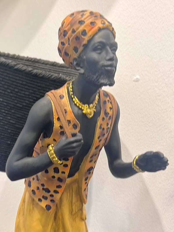 Indian Headgear Turban Man with Basket 62cm