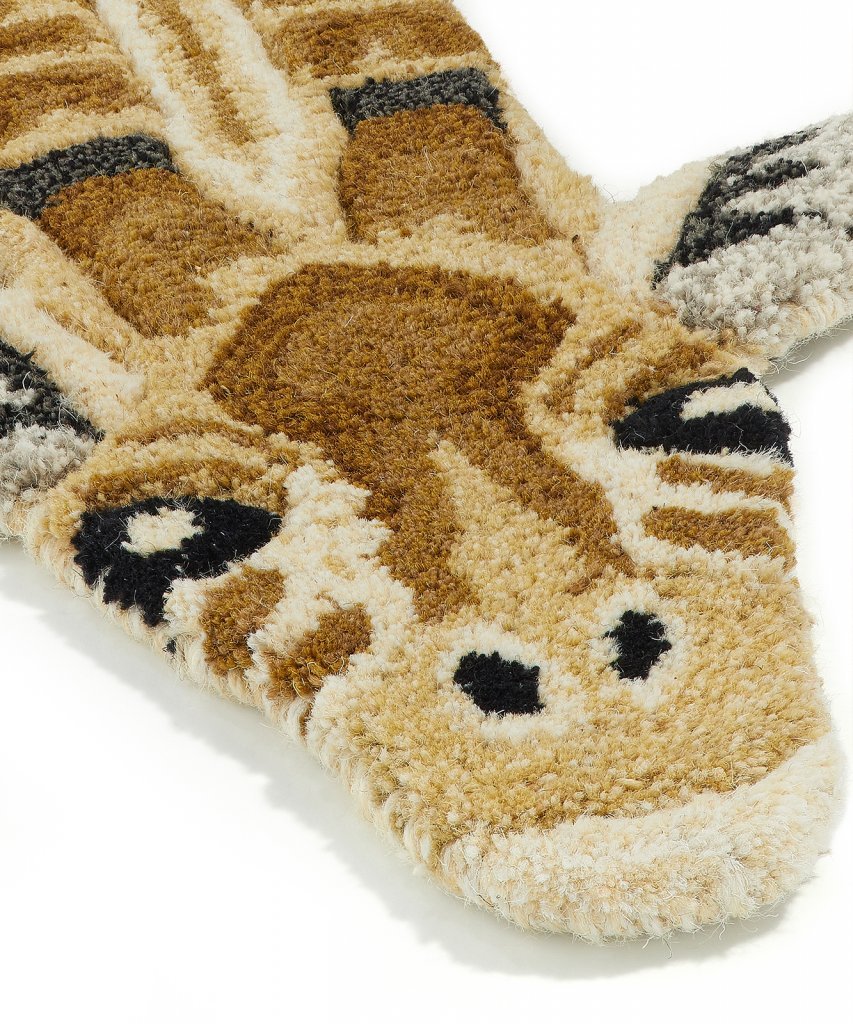 Handmade Animal Rugs, Children Room Rugs, Tiger, Crocodile, Giraffe, Leopard