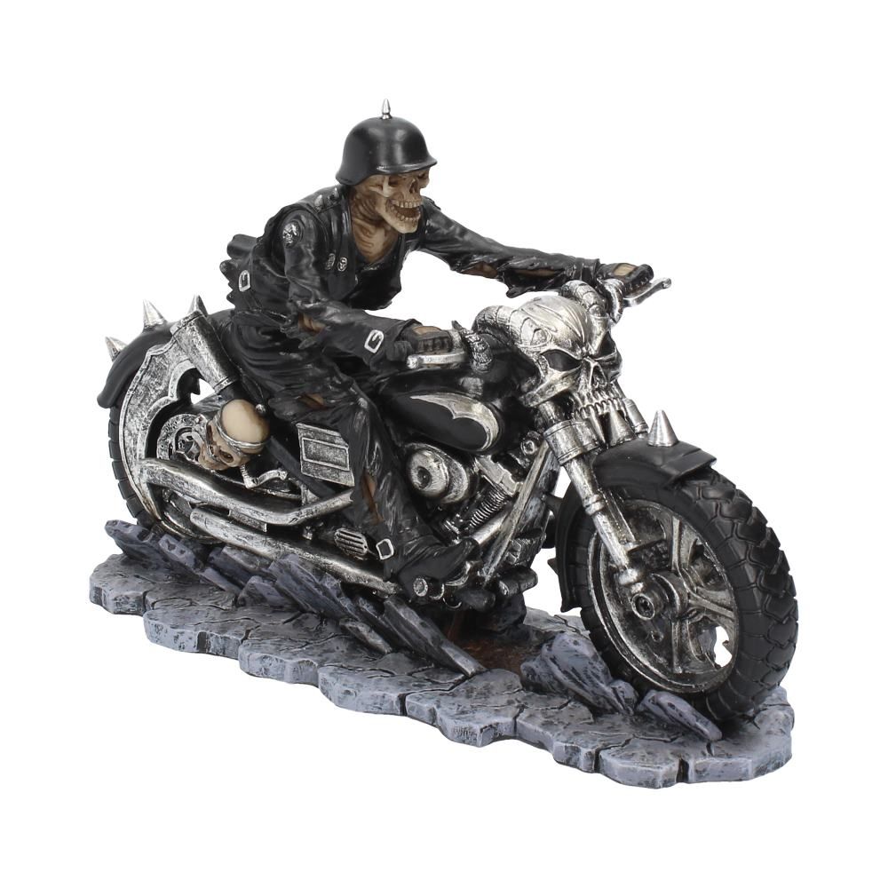 Sculpture – Hell On the highway – Skeleton Motorbike Figurine