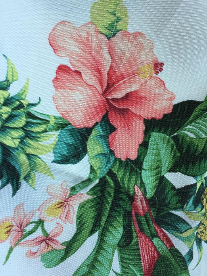 Tommy Bahama OUTDOOR Fabric - Pineapple Hawaii Print - Beach Bounty - Lush Green