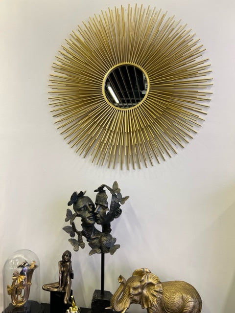 Gold Sunburst Mirror Large, Designer Starburst Mirror Gold