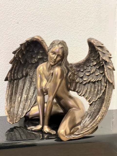 Bronze Angels Passion, Naked Angel Figurine Female