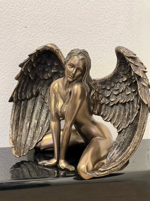 Bronze Angels Passion, Naked Angel Figurine Female