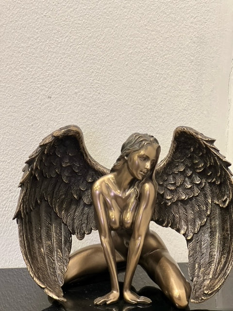 Bronze Angels Passion, Naked Angel Figurine Female