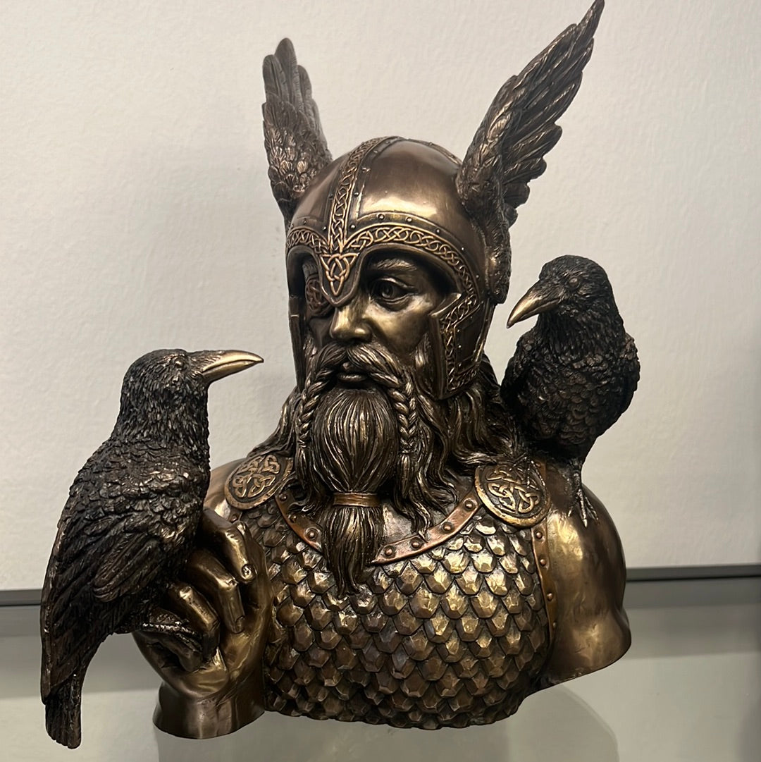 Odin Sculpture - Norse God Bust