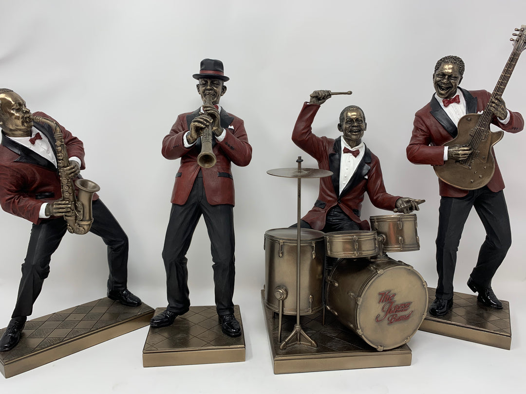 Sculpture: Jazz Band Music -Drummer/Pianist