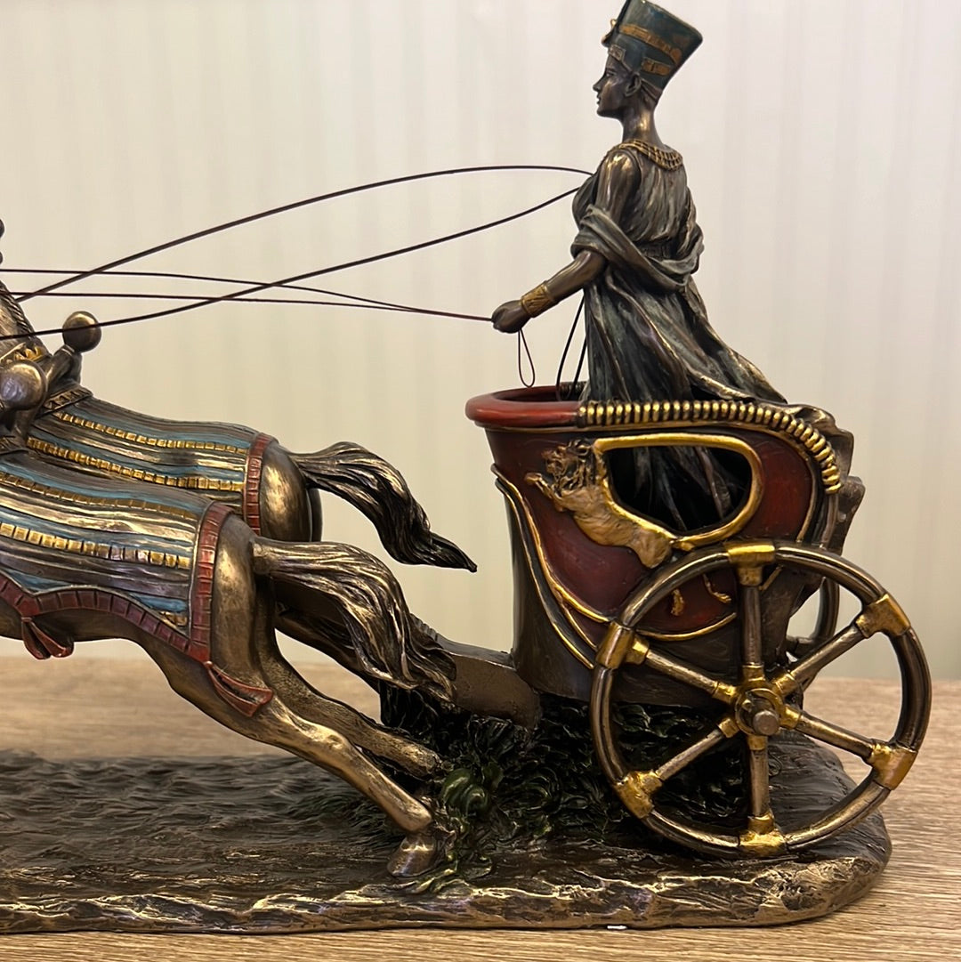 Egyptian Queen Nefertiti on Chariot