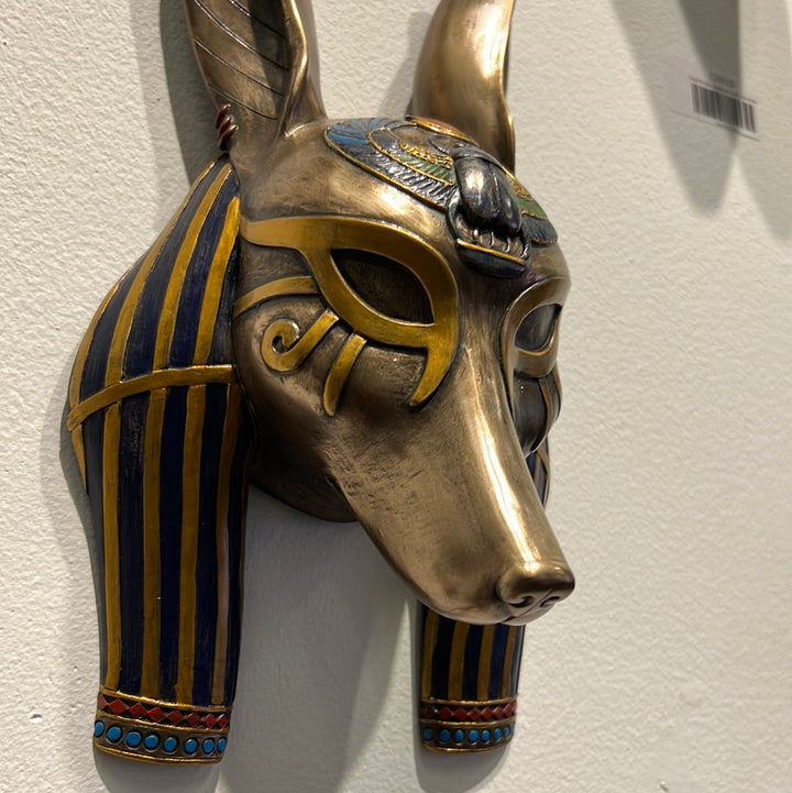 Ancient Egyptian God Anubis Wall Mask, Anubis Mask, 38cm