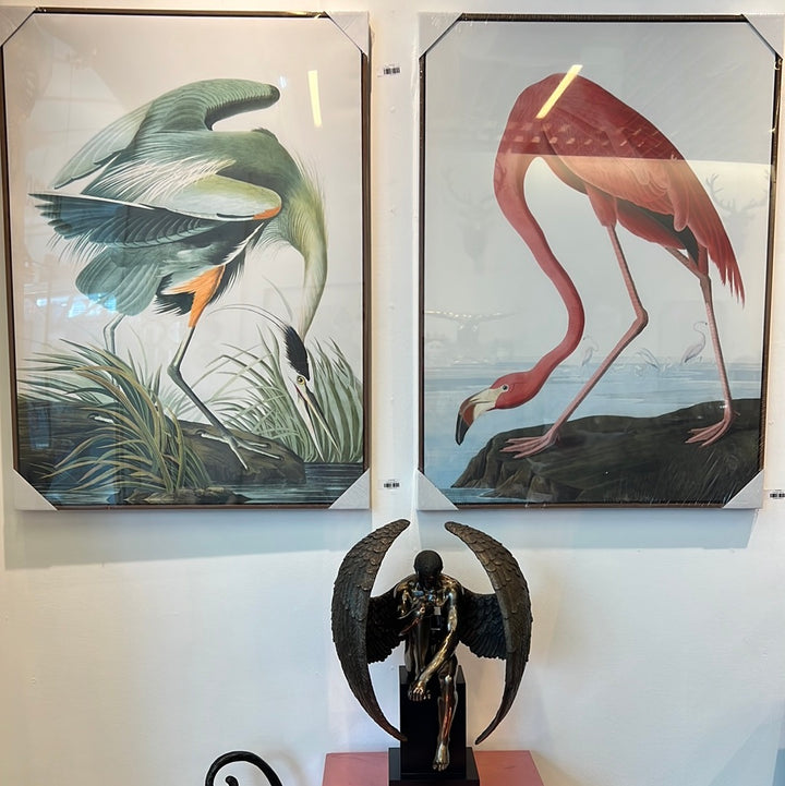 American Flamingo by John James Audubon, Pink Flamingo Vintage Art Print, Birds of America Decor, Flamingo by John Audubon
