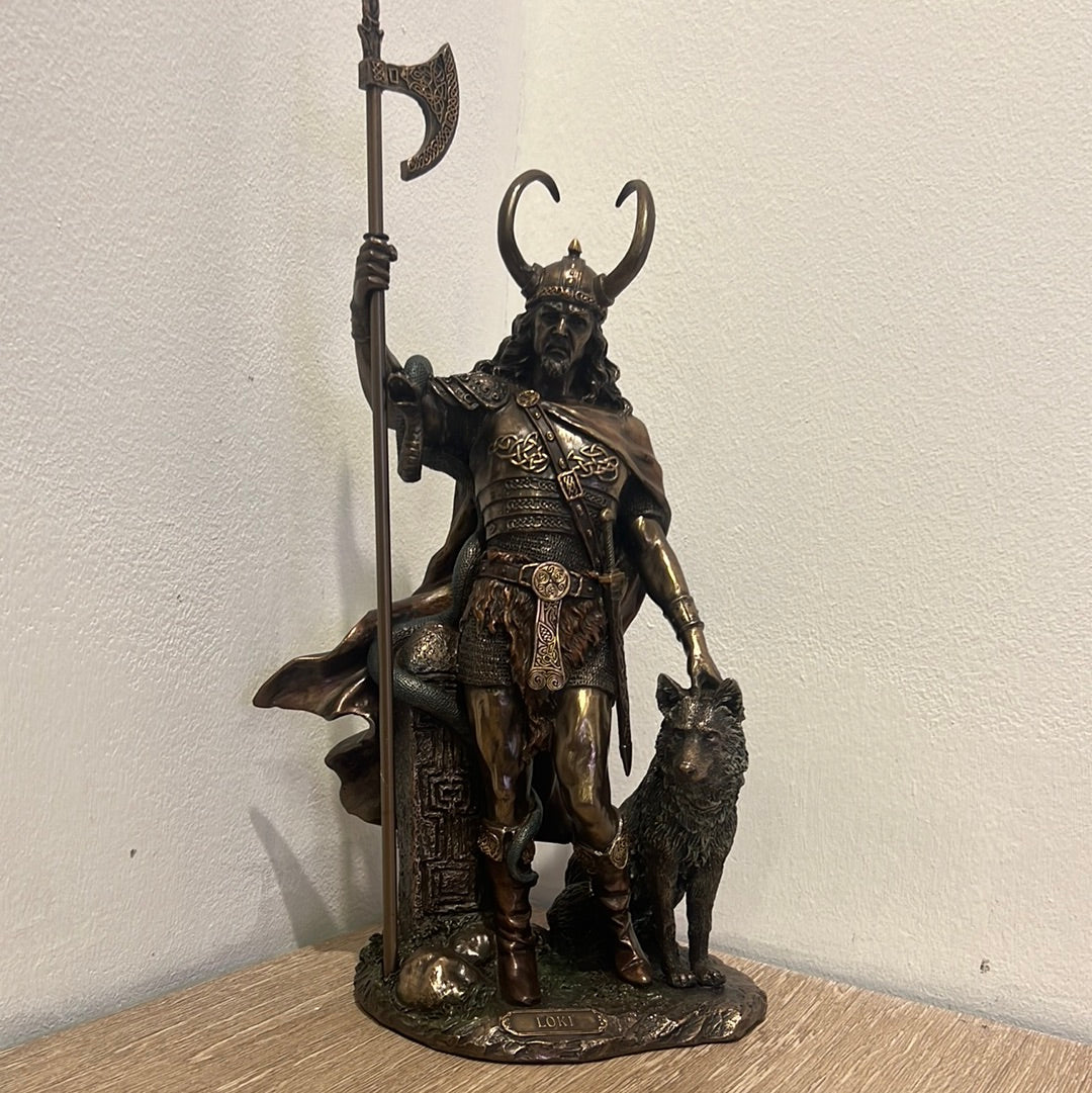 Loki Sculpture -Loki-Norse Trickster God Figurine