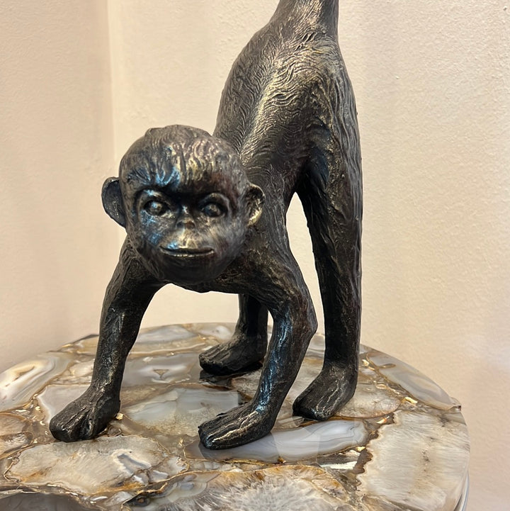 Black Monkey with Long Tail Sculpture, 56cm