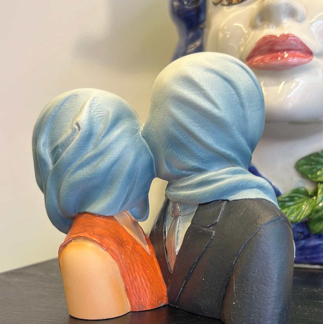 The Lovers, René Magritte Sculpture, 24cm